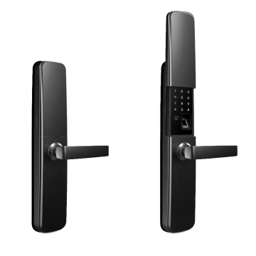 Competitive price tuya wifi smart door lock digital fingerprint door lock with automatic sliding cover